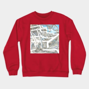 geisel library the brutalist brutalismus modern architecture building art Crewneck Sweatshirt